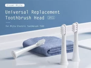 سری یدک مسواک برقی شیائومی مدل Mijia MBS302 Toothbrush Head for T100 Electric (پک 3 عددی)