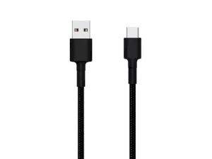 کابل شارژ و انتقال داده تایپ سی شیائومی مدل SJX10ZM Type-C Braided Cable 1m