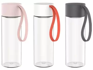 بطری آب شیشهای قابل حمل شیائومی مدل SJ010301 480ML Crystal Water Bottle BPA Free