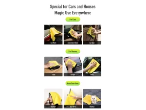 بسته حوله مناسب خودرو راک مدل High Density Coral Velvet Car Wash Towel