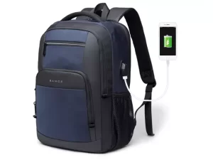 کوله پشتی ضدآب لپ تاپ USB دار بنج مدل BG-1921 مناسب برای لپ تاپ 15.6 اینچی