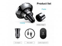 پایه نگهدارنده و شارژر بی سیم گوشی موبایل بیسوس سری BIG EARS  مدل WXER-01