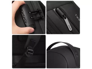 کوله لپ تاپ حرفه‌ای ضد آب و ضد سرقت  USB دار بنج مدل BG-7225 مناسب برای لپ تاپ 15.6 اینچی