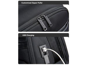 کوله پشتی ضدآب لپ تاپ USB دار بنج مدل BG-2602 مناسب برای لپ تاپ 15.6 اینچی