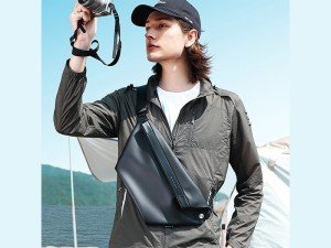 کیف قفسه سینه ضد آب بنج مدل BG-7396 Men Waterproof Crossbody Chest Bag مناسب برای تبلت 7.9 اینچی