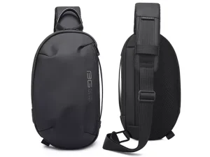 کوله تک بند USB دار  ضدآب بنج مدل BG-7312 Men Microfiber Leather Crossbody Chest Bag