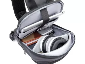 کوله تک بند USB دار  بنج مدل BG-1911 Single strap backpack