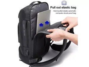 کوله پشتی ضد آب USB دار بنج مدل BG-7078 مناسب برای لپ تاپ 15.6 اینچی