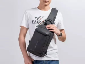 کوله تک بند ضدآب USB دار بنج مدل BG-1910 crossbody bag