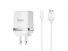 شارژر دیواری هوکو مدل C12A همراه با کابل MicroUSB