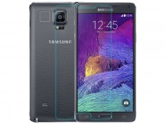 محافظ صفحه نمایش شیشه ای مدل Tempered مناسب برای گوشی موبایل سامسونگ Galaxy Note 4