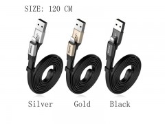 کابل تبدیل 2 کاره USB به MicroUSB و Lightning بیسوس مدل Two In One به طول  1.2 متر