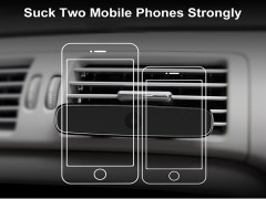 پایه نگهدارنده گوشی موبایل بیسوس مدل Double Clip Vehicle Mount Horizontal Type