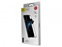 محافظ صفحه نمایش شیشه ای بیسوس مدل Silk Screen 3D Arc Tempered Glass Film مناسب برای گوشی موبایل آیفون X