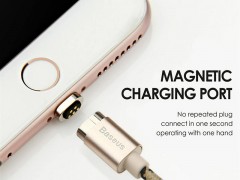 کابل شارژ و انتقال داده Lightning آهن ربایی بیسوس مدل New Insnap Series  بطول 1.2 متر