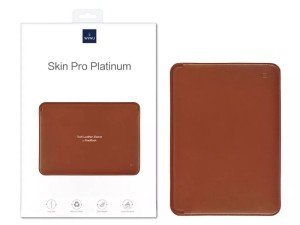کاور مک بوک پرو 14.2 اینچ ویوو مدل Leather Sleeve Skin Pro Platinum