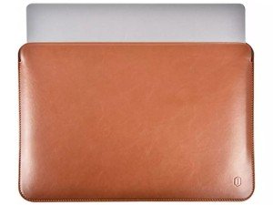کاور مک بوک پرو 16.2 اینچ ویوو مدل Leather Sleeve Skin Pro Platinum
