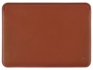 کاور مک بوک پرو 16.2 اینچ ویوو مدل Leather Sleeve Skin Pro Platinum