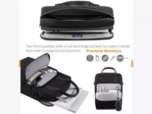 کیف دوشی ضدآب آیپد 12.9 اینچ ویوو مدل Alpha Vertical Layer Bag