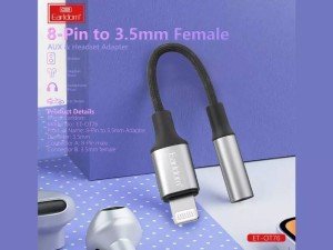 مبدل لایتنینگ به صدا AUX  ارلدام مدل ET-OT76
