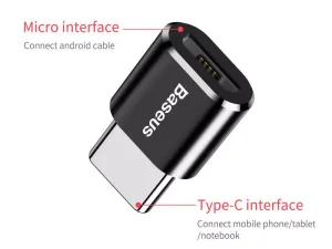 مبدل تایپ سی به میکرو یو اس بی بیسوس مدل Type-C to Micro USB Adapter CAMOTG-01