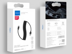 کابل تبدیل USB 2.0 به  Lightning راک مدل Stretchable Charge Sync