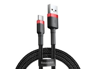 کابل شارژ و انتقال داده تایپ سی بیسوس مدل Cafule Cable CATKLF-U91 به طول 3 متر
