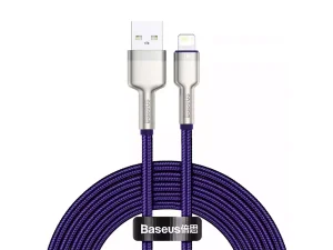 کابل فست شارژ لایتنینگ بیسوس مدل Cafule Metal Lightning Cable 2.4A CALJK-B01 به طول 2 متر
