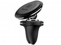 پایه نگهدارنده مگنتی و جاکابلی موبایل بیسوس  مدل Magnetic Air Vent Car Mount With Cable Clip