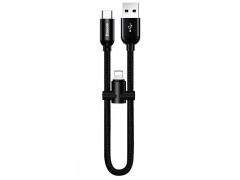 کابل پاور بانکی 2 کاره بیسوس مدل U-shaped portable data cable