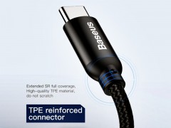 کابل پاور بانکی 2 کاره بیسوس مدل U-shaped portable data cable