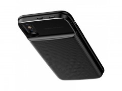 قاب محافظ و پاور بانک وایرلس 5000 میلی آمپر بیسوس مدل Wireless Charge Backpack Power Bank 1+1 مناسب برای گوشی آیفون X