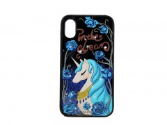 کاور مدل Unicorn اسب تک شاخ مناسب برای گوشی موبایل  آیفون X