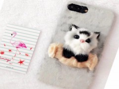 کاور مدل گربه پشمالو مناسب برای گوشی آیفون 7-8 plus
