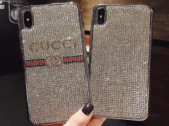 کاور مدل  GUCCI نگین دار مناسب برای گوشی موبایل آیفونX