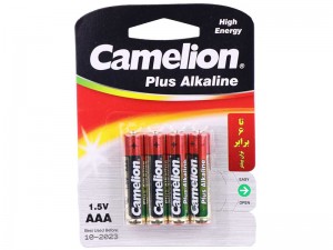 باتری نیم قلمی کملیون مدل Plus Alkaline بسته 4 عددی