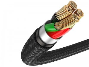 کابل شارژ و انتقال داده تایپ سی بیسوس مدل Halo Data Cable به طول 2 متر