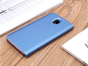کیف کلاسوری طرح سامسونگ مدل Clear View Standing مناسب برای گوشی موبایل J3 2017
