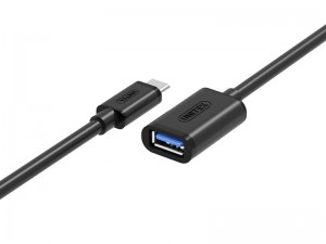 کابل تبدیل 3.0 USB به USB-C یونیتک مدل Y-C476BK بطول 20 سانت