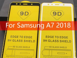 محافظ صفحه نمايش مدل 9D مناسب برای گوشی موبايل سامسونگ A7 2018
