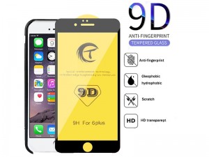 محافظ صفحه نمايش مدل 9D مناسب برای گوشی موبايل آیفون 6 پلاس