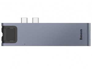هاب 7 پورت تایپ سی بیسوس Baseus Thunderbolt 7 in 1 HUB 100W CAHUB-L0G