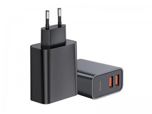 شارژر دیواری بیسوس مدل Speed Dual QC3.0 Quick charger USB + USB