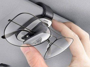 گیره نگهدارنده عینک و لوازم شخصی داخل خودرو بیسوس مدل Platinum Vehicle Eyewear Clip Clamping Type ACYJN-B0S