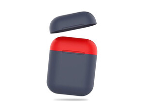 قاب سیلیکونی ایرپاد آها استایل  AhaStyle PT38 Silicon Case Apple AirPods Tone Navy