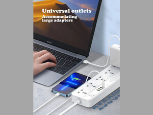 چند راهی برق الدنیو مدل SC5415 Power Strip With USB Port