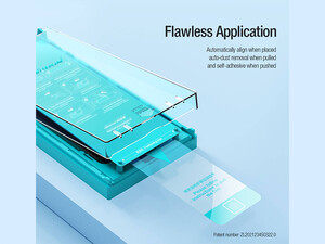 محافظ صفحه نمایش نیلکین مدل  EZ set tempered glass screen protector  مناسب برای آیفون  15 پرو مکس (پک 10 عددی)