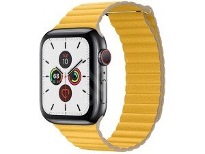 بند اپل واچ 42/44 میلی‌متری سری 1/2/3/4/5 کوتتسی Cottetci W7 leather back loop band WH5206-BK
