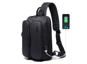 کوله پشتی تک بند یو اس بی دار بنج BANGE BG-7079 Multi-function Men's Crossbody Bag Backpack