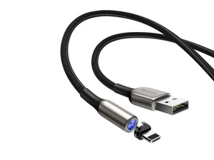 کابل لایتنینگ مگنتی 2 متری با توان 1.5 آمپر بیسوس Baseus Zinc Magnetic Cable Lightning  1.5A Charging CAMXC-I01